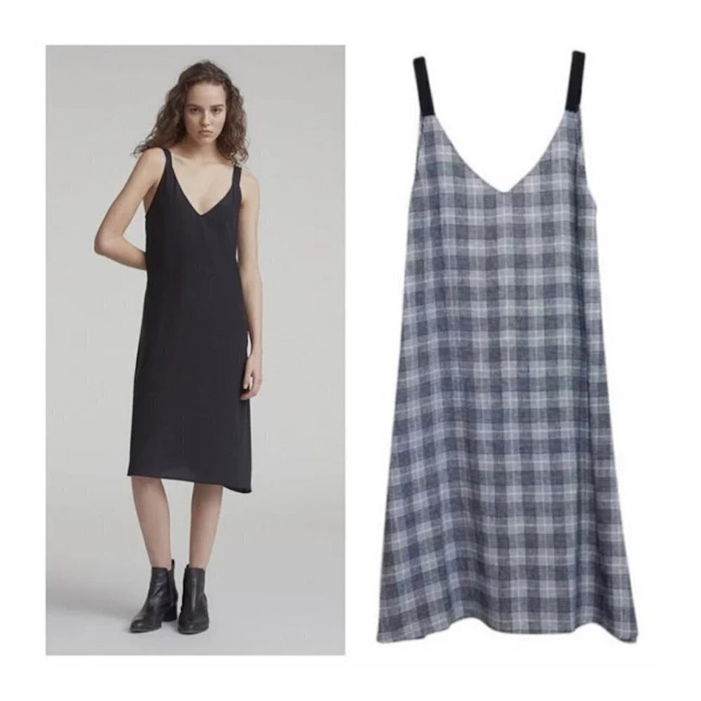 RAG & BONE NWT Navy Plaid Zoe Dress
